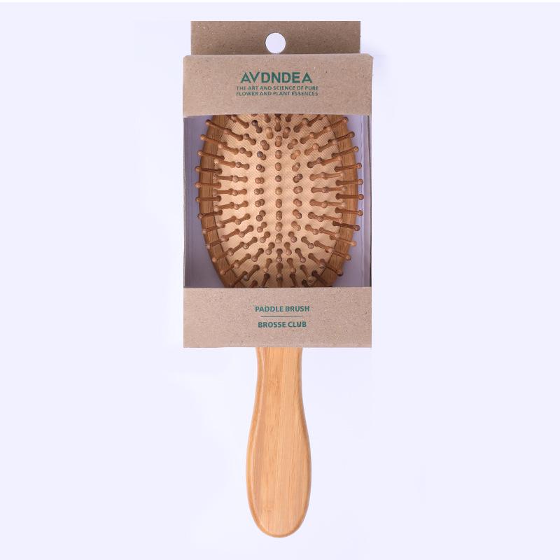 Natural Bamboo Scalp Massage Air Cushion Comb Set