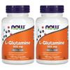 Now Foods L-Glutamine 500mg Vegetarian Capsules, 120 Count (2-Pack)