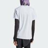 Adidas Essential Large Logo Print Round Neck Sports Short Sleeve T-Shirt Women T-Shirts Light-Gray-Blue IT0548