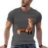 Red Fox Tshirt Black Cotton Tshirt Plain For Unisex Package T Shirt Personalised T Shirts For Unisex Cotton Soft Tshirt
