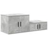 Storage Cabinet 2 pcs Concrete Grey 108 x 41 x 40 cm