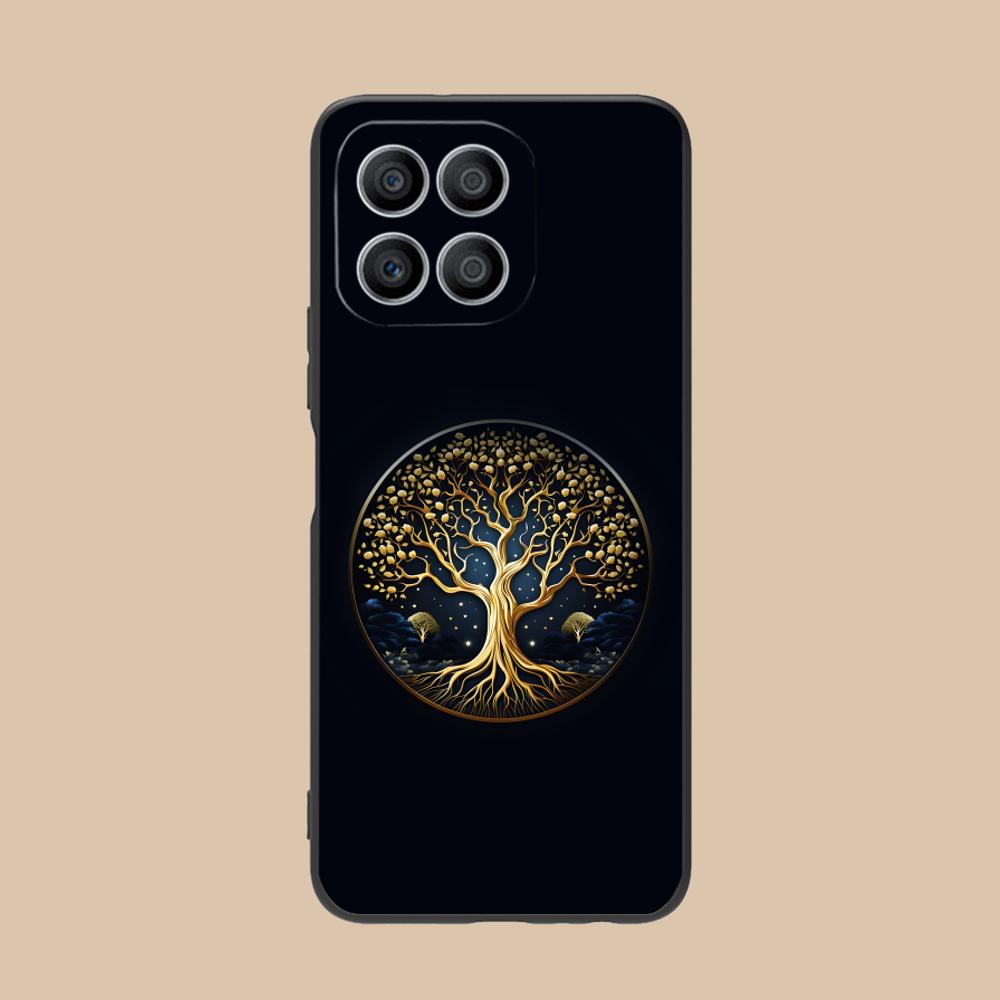

World Life Tree Mobile Phone Case for Honor 90 80 70 60 50 30 20 10 9 8 7 Pro S SE Lite 5G Colorful Printing Cover Cover Luxury Honor 8