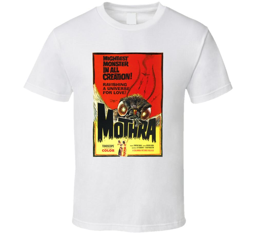 Mothra Kaijū, T-Shirt Mens Womens Tees Top, Monster, Movie, Retro, 1950 s, Creature Feature L