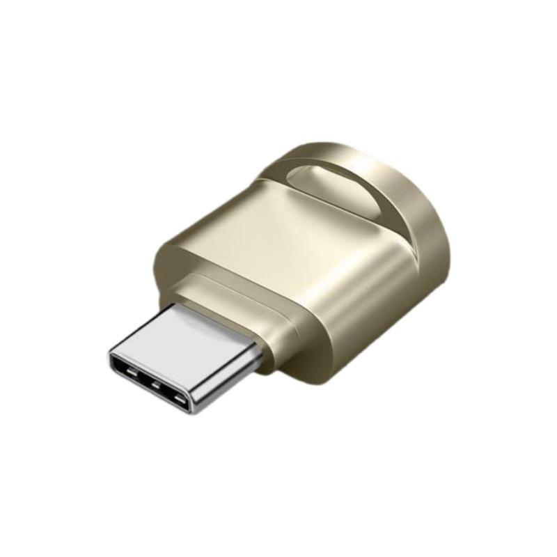 Картридер Type C для ПК, картридер для карт памяти USB C, картридер для карт TF для камеры, картридер для карт памяти, одновременное чтение золотой