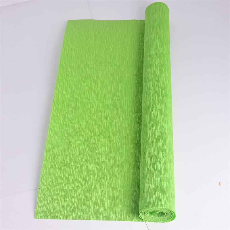 Thickened Colored Crepe Paper for DIY Flowers, Stretchable Ruffled Paper for Kindergarten Crafts