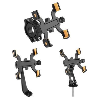 Supporto Manubrio Bici 4 Artigli Regolabile Rotazione 360° per Navigazione Ciclismo