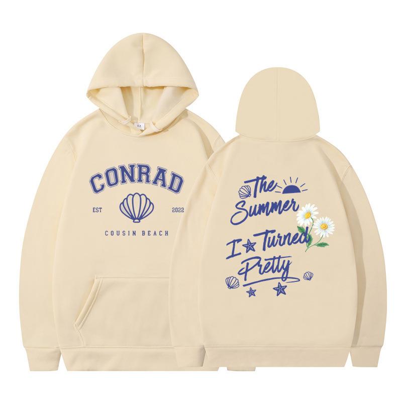 The Summer I Turned Pretty Printed Loose Hooded Sweater Hoodie