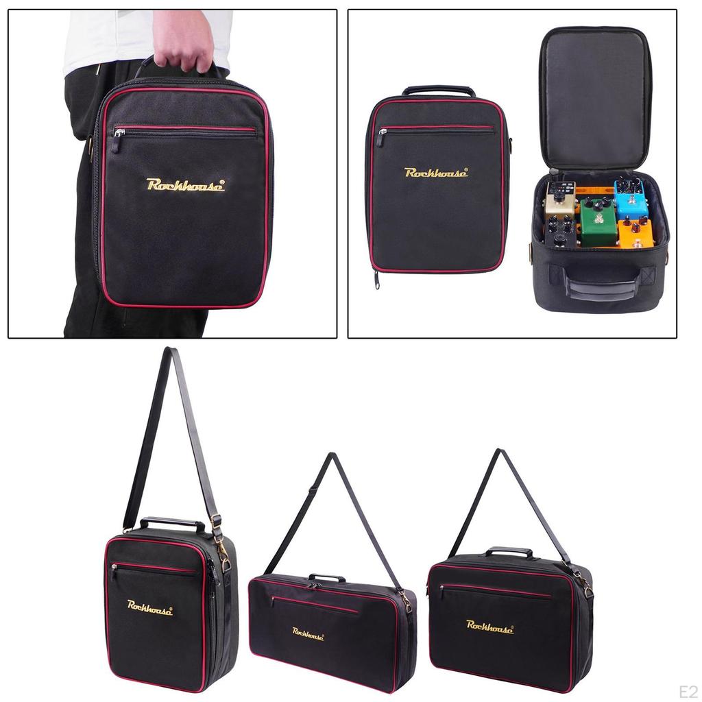Guitar Pedal Board case Portable Travel Bag, Lightweight Durable Adjustable Utility Carrying