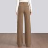 Women's High-Waist Draped Wide-Leg Pants