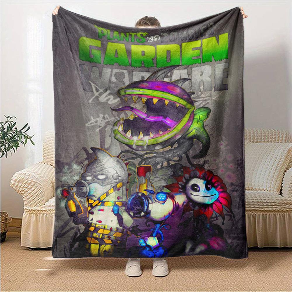 Plants Vs. Zombies Blanket Comfortable Great for Livingroom Picnics Bed Four Seasons Universal Modern Unique Gift for Family and Friends Camping