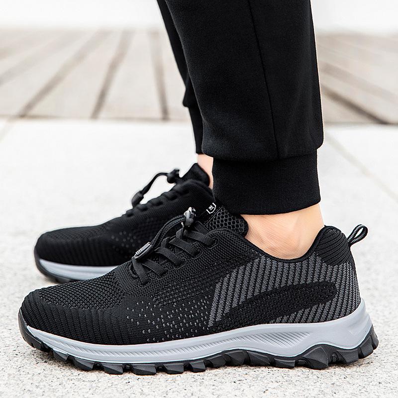 Men's sports shoes medium and old men's and women's casual breathable mesh shoes outdoor mountaineering travel walking shoes