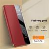 For Huawei Mate 70 Pro+/Mate 70 Pro Case Genuine Cow Leather View Window Smart Phone Cover