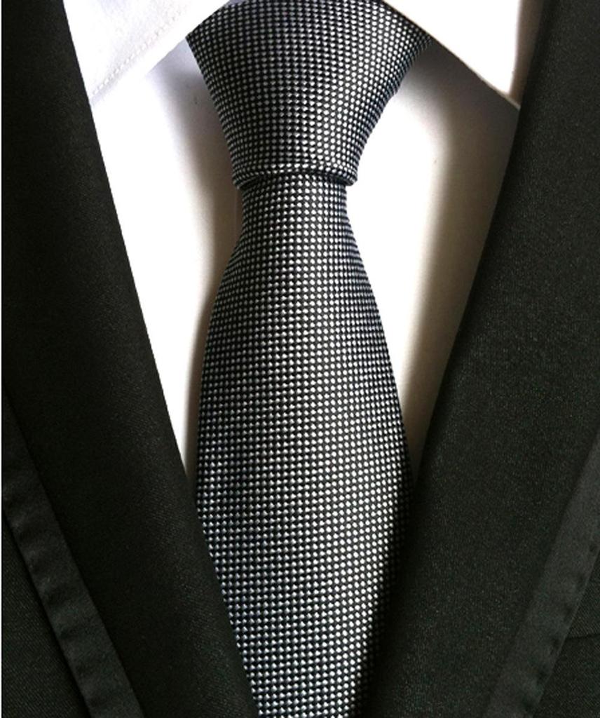 8cm Polyester Striped Men's Tie for Professional Business Attire