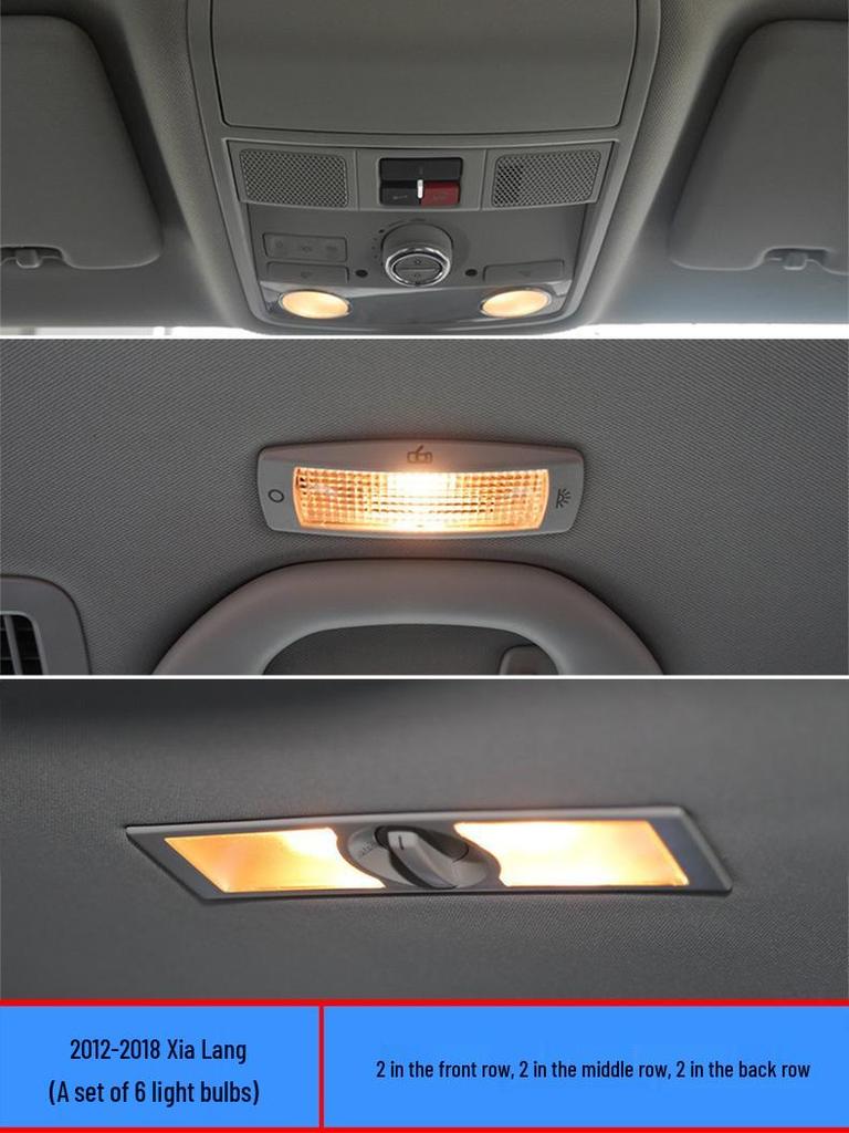 LED Innenlicht-Set für Volkswagen Sharan: Enthält Lese-, Fußraum-, Decken- und Kofferraumbeleuchtung.