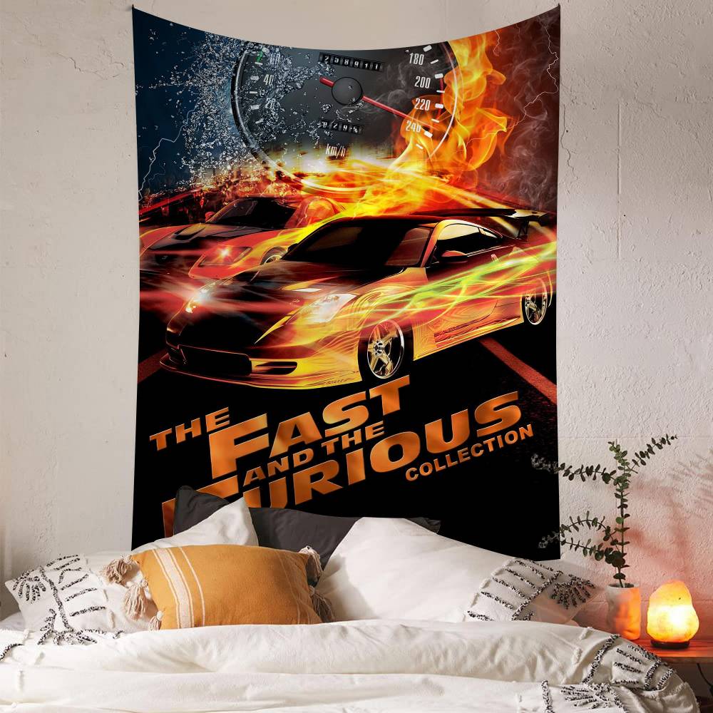 Film Fast Furious Hängendes Bohème-Wandteppich Hängendes Tarot Hippie Wandteppiche Schlafsaal Japanischer Wandteppich