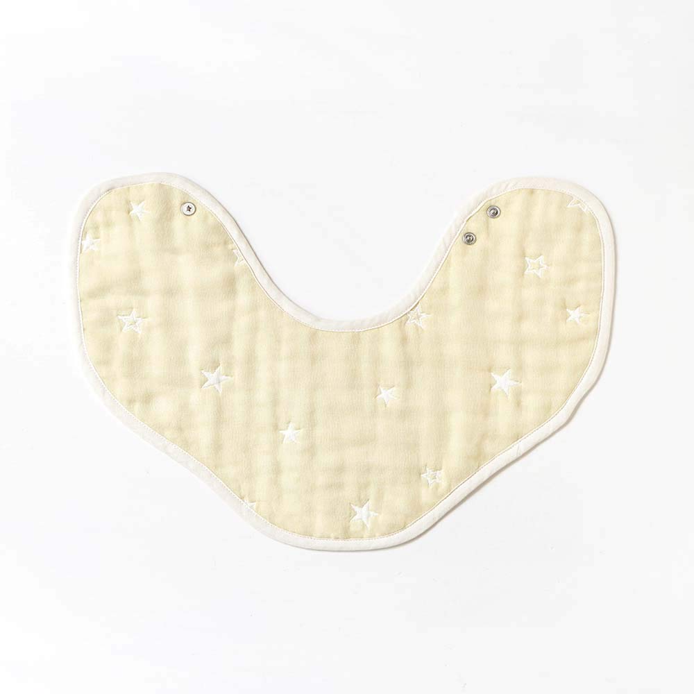 10mois Fluffy Gauze Set of Ecru (Dimowa) (6-ply Gauze) 2-way Bib, 2,