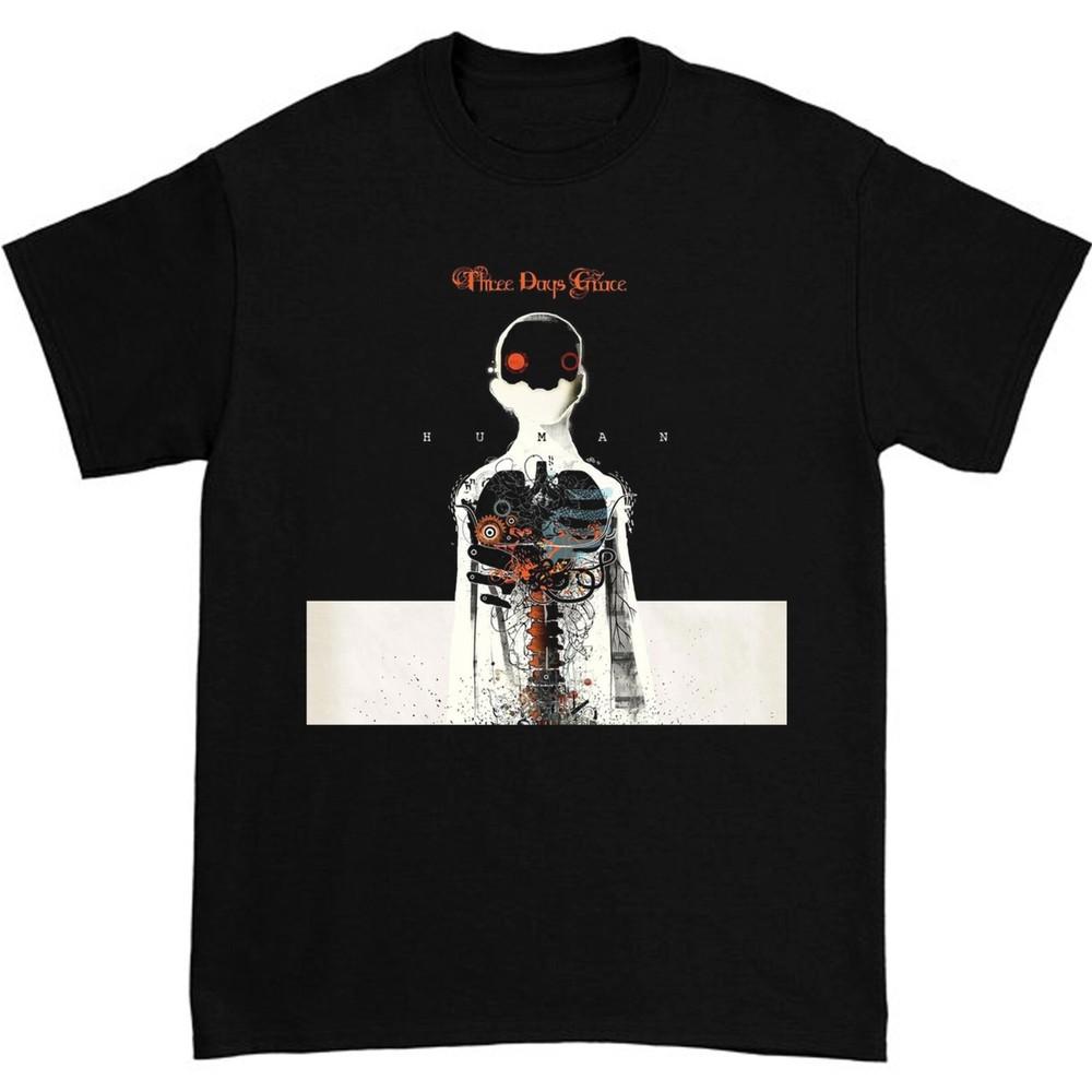 New Rare Three Days Grace Human Gift Family Black S-235XL T-Shirt Unisex T-Shirt XL