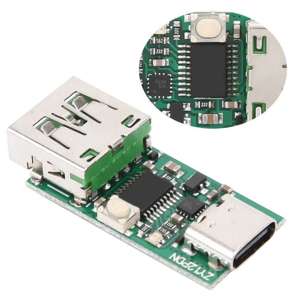 ZY12PDN USB‑C PD2.0 3.0 to DC USB Module 3‑20V 100W Decoy Fast Charge Trigger Poll Detector