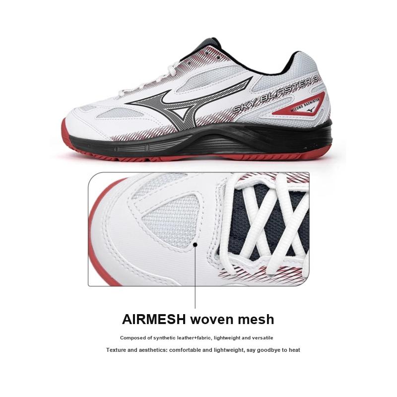 Mizuno Sky Blaster 3 Wide White Black Cayenne Unisex Sneakers High-Risk-Red 71GA234503