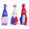 American Independence Day Hat Faceless Forest Elderly Doll, Creative Home Ornament