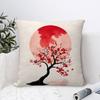 Japanese Moon Gate Pillow Case Sofa Decorative Home Double-sided Print Plush Square Throw Pillow Covers Cushion Decor Cover