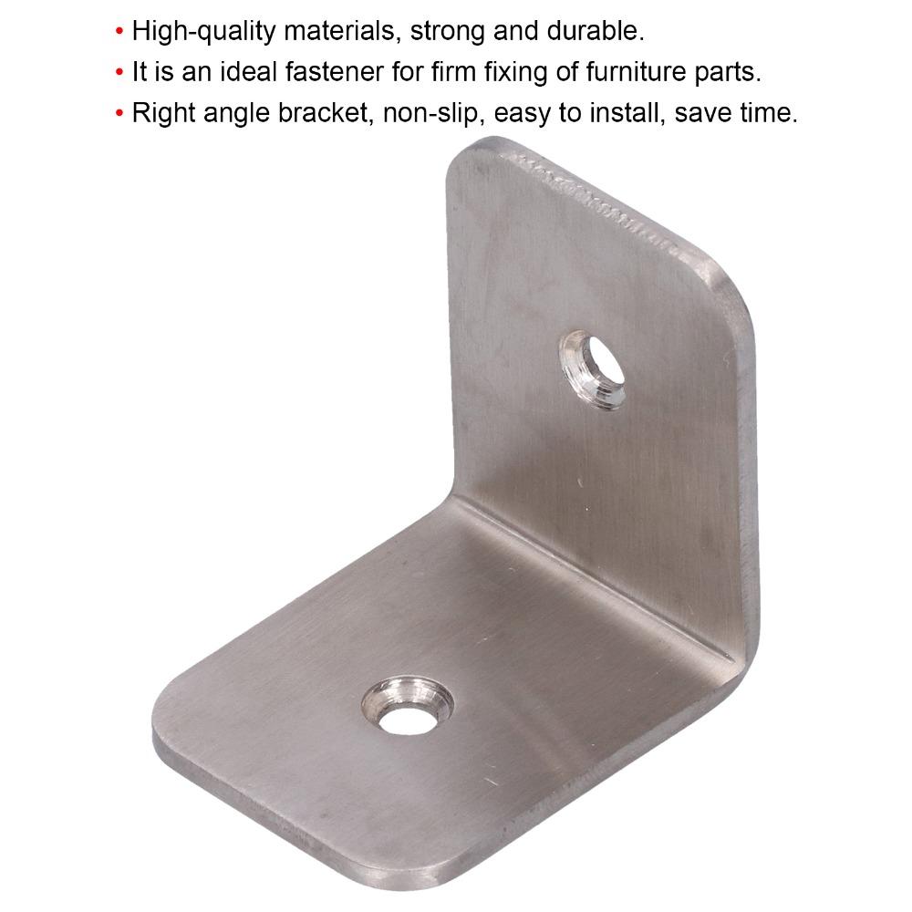 2pcs Reinforced Right Angle Bracket 90 Degree L Bracket Fastener Corner Brace Cabinet Repair