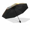 Horses Desert- Automatic Umbrella, Four Seasons Portable Folding Umbrella, Suitable for Men and Women, Travel, Daily Compact Umbrella, Outdo