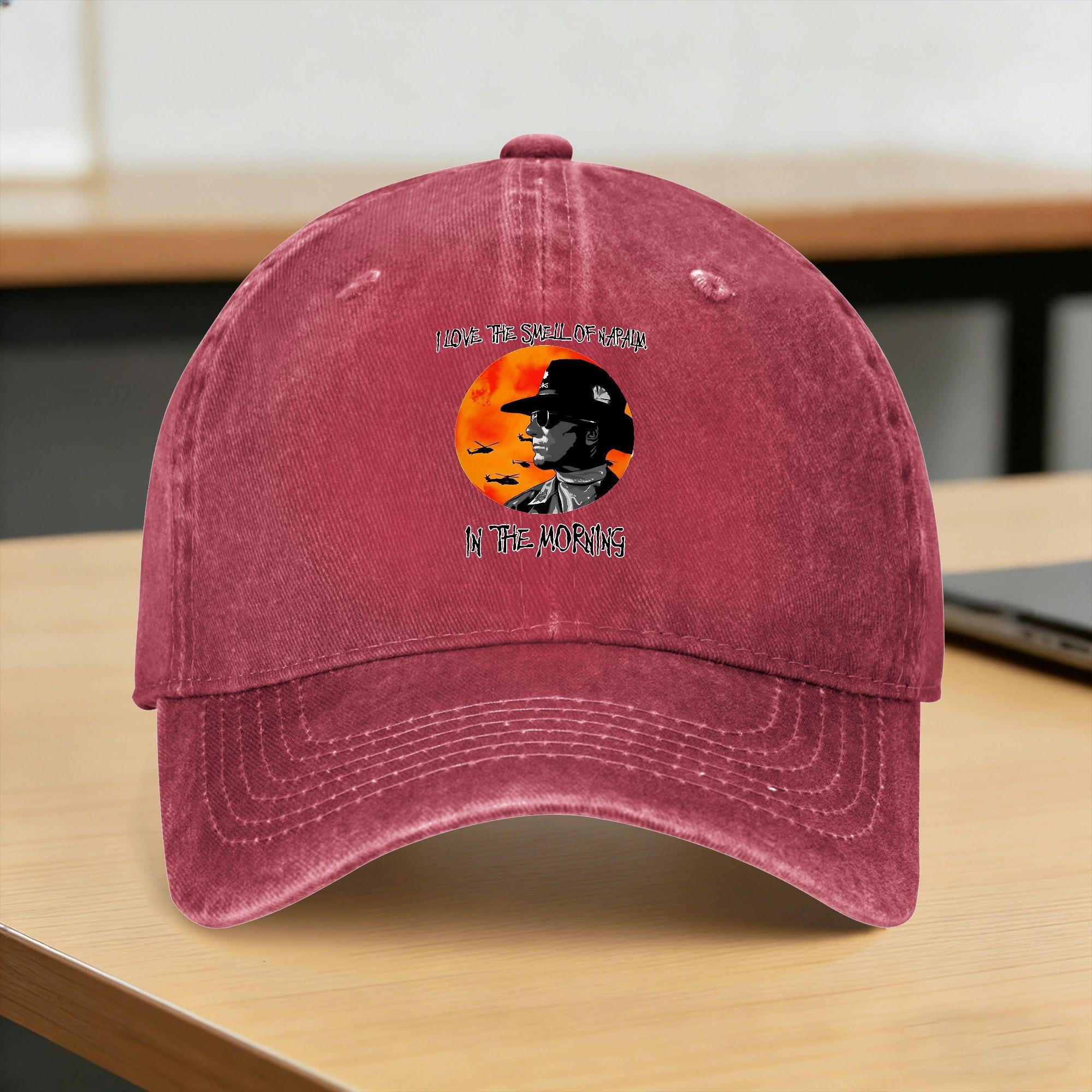 I Love The Smell of Napalm in The Morning Casual Baseball Cap For FeUnisex Unisex Spring Running Breathable Baseball Caps One Size