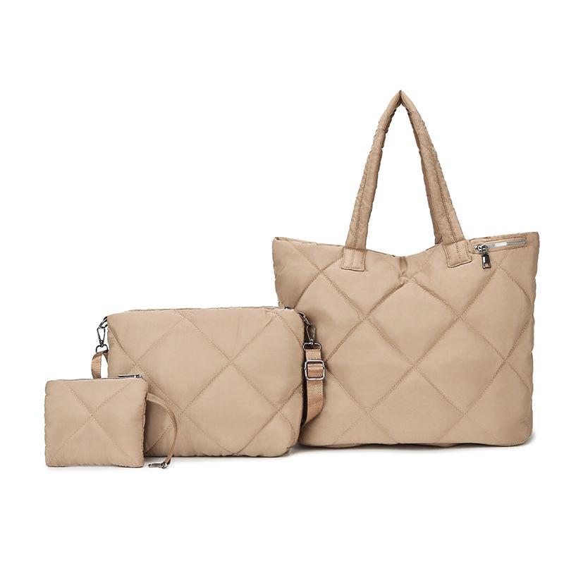 Модная женская универсальная сумочка: Комплект из 3 предметов: большая сумка через плечо и кроссбоди