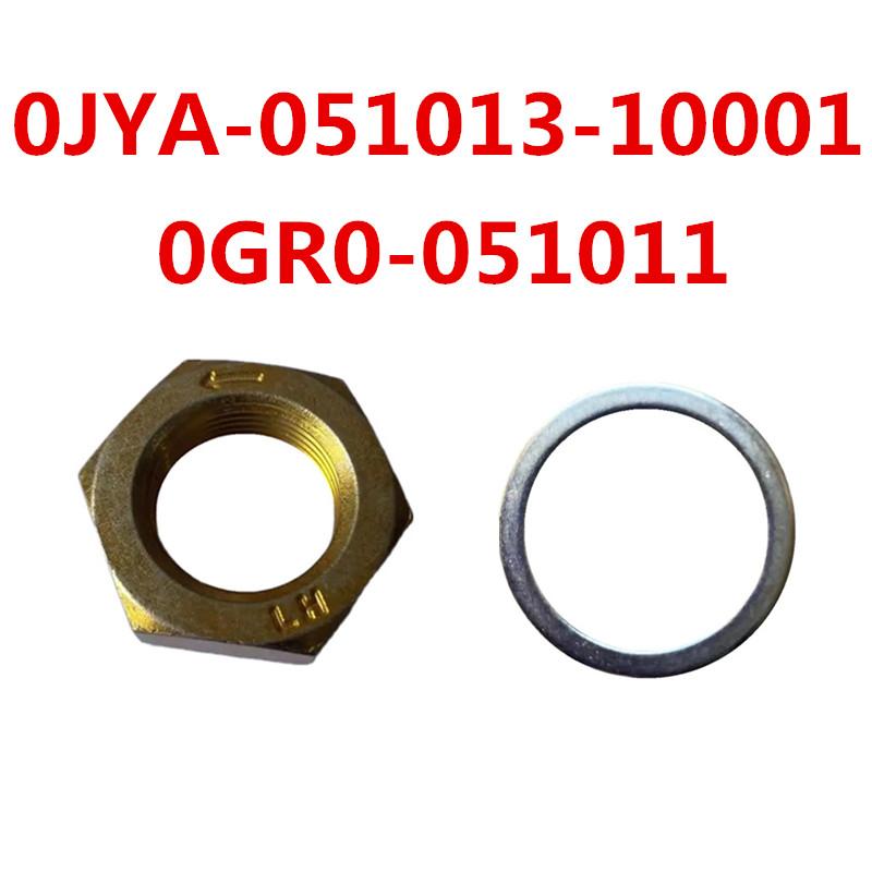 Confezione ORIGINALE Dado Puleggia Motrice 0JYA -051013-10001 E Rondella Piana in Acciaio 0GR0-051011 Per C F 450 520 625 850 1000 Quad ATV UTV