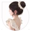 Korean Style Hair Bands Ponytail Holders Hair Artifact False Hair Pieces Flower Bun Head Wig  Women