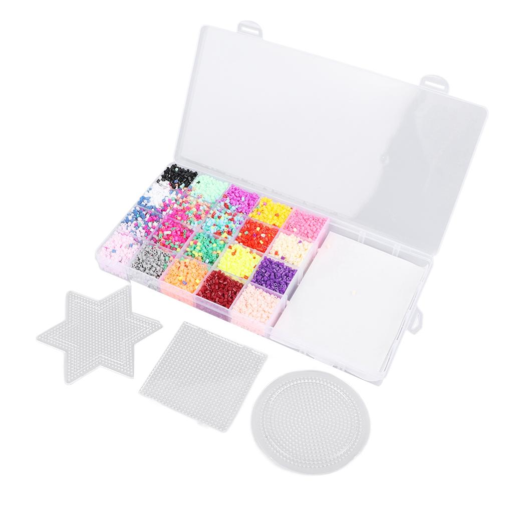 20 Colors Bead Fuse Kit 2.6mm Educational Mixed Colors DIY Bead Fuse Art Craft Toy for Children