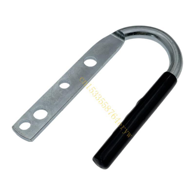 Trailer Coupler Lift Handle for Construction Vehicles Labor Saving Grip Coupling Handler Connector Metal Rubber Handle 91AE