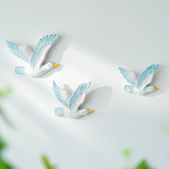 Pcs Coastal Seagulls Wall Decor Nautical Resin Sea Birds Wall Plaques Ocean