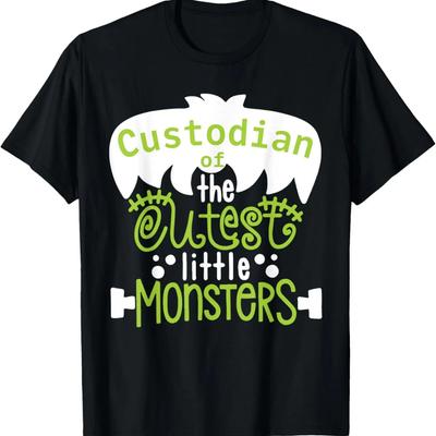 Custodian Of The Cutest Little Monsters Halloween Costume T-Shirt