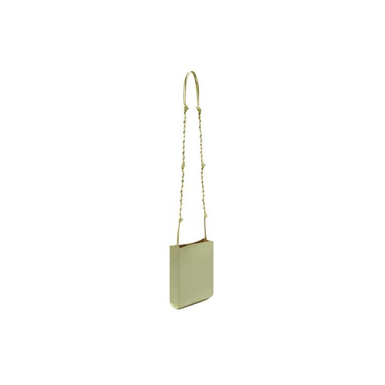 Jil Sander Tangle Small Leather Crossbody Bag Women Bags Matcha JSPU853173-WUB69159N