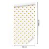 Hearts Wallpaper White, Cream and Gold 50x1000
