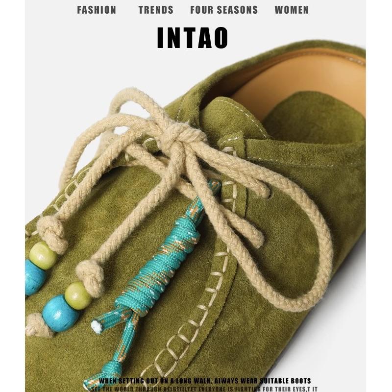 Literary lace-up cool slippers 2025 summer new versatile cool slippers versatile thick-bottomed cool slippers