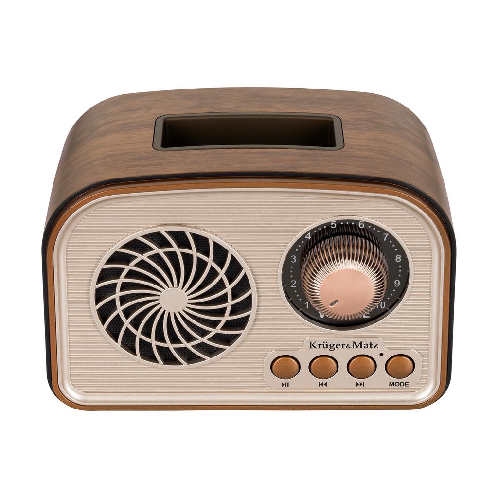 Radio przenośne Kruger&Matz Bluetooth AUX microSD wbudowany akumulator
