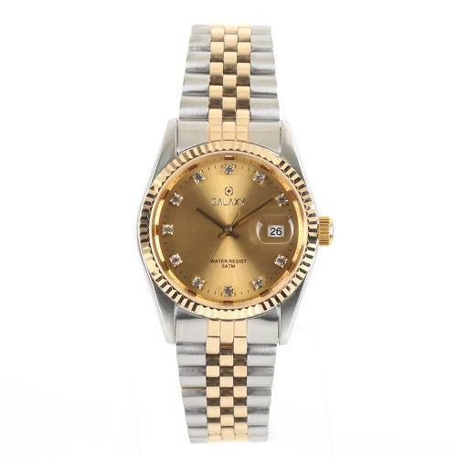 [GALAXY] GALAXY Men s Couple s Metal Wristwatch 5 ATM QT7013MB none