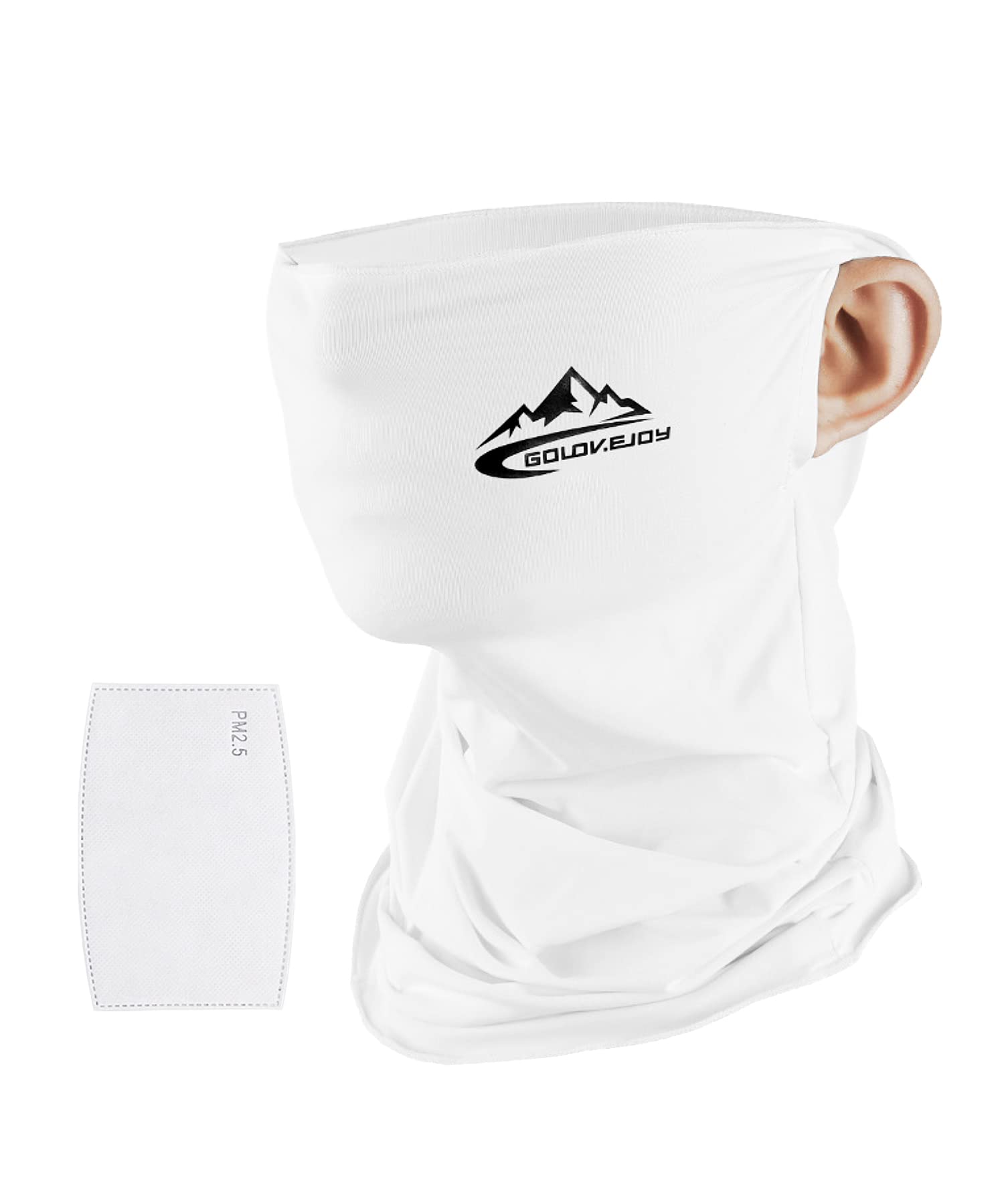 

Yotonna Motorcycle Neck Mask with Ear UV and Breathable Perfect for and Outdoor this face mask offers sun and windproof [Improved Functionality] Men s белый