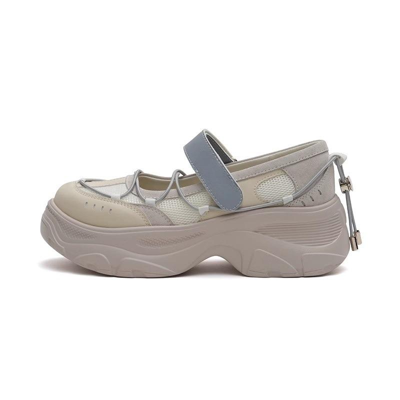 Horse Speed Doctrine Summer New Thick-soled Mary Jane Shoes Women's Small Height Increase Single Shoes Versatile Casual Shoes