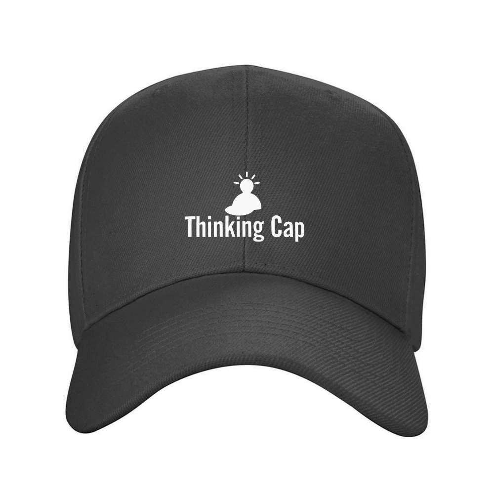 Thinking Cap Baseball Cap Lightbulb Graphic Adjustable Unisex Polyester Outdoor Golf Hat