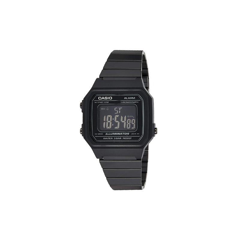 

Casio YOUTH series-Silicone small square, low-key and versatile LCD small square watch, quartz movement, resin strap, Japanese and Korean B650WB-1BEF чорний