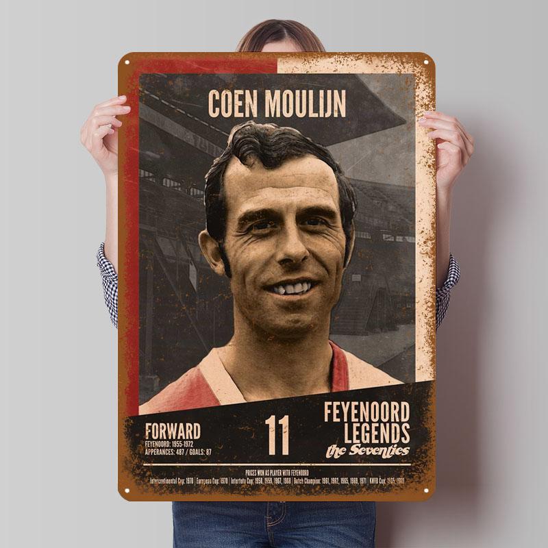 

Feyenoord Legends 70s Metal Signs Sport Poster Home Decor Custom Tinplate Sign for Wall Art Decoration Bar Wand Deko Room Items 7.9x11.8In(20x30cm)