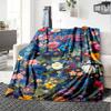 Vibrant Floral Design Home Customize Your Name Blankets Soft Cozy And Lightweight For Yearround Use Perfect For Picnics Sofa Relaxation Office Warmth