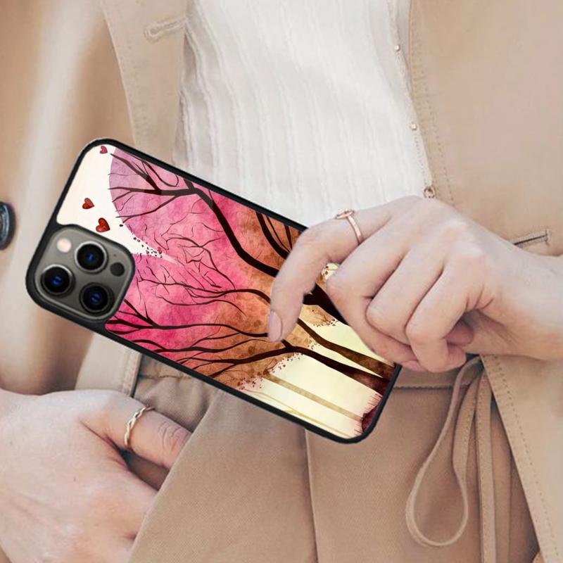 Love Heart Valentine Forest Magnetic Phone Case For APPLE iPhone 17 Air 16 14 13 12 Pro Max 15 Plus Wireless MagSafe Cover