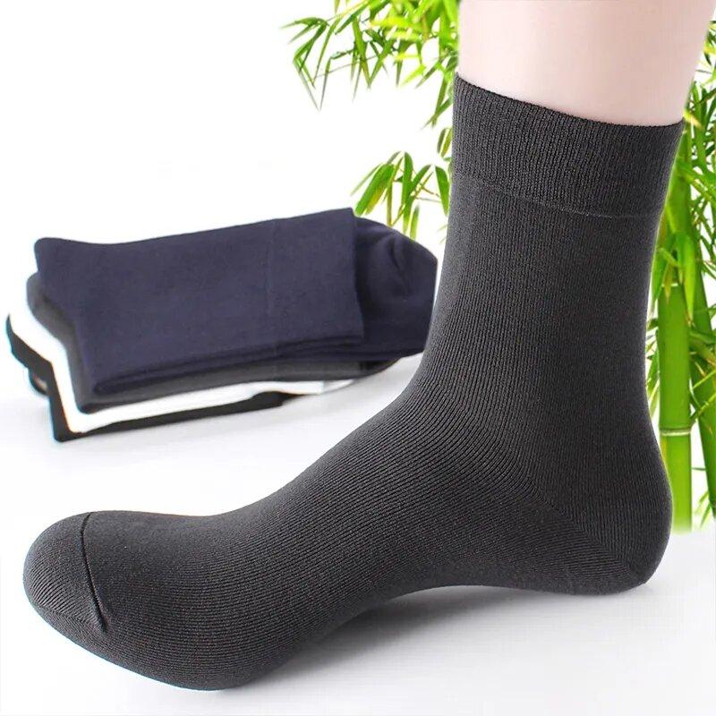 10pcs Breathable Socks for Men Summer Ultra-thin Stripe Ice Silk Cool Soft Socks Antibacterial Business Men Bamboo Fiber Socks