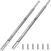 Metal 12 inch Drawer Slides, Ball Bearing Two Way Slide Track Rail 0.7 inch Wide 1 Pair