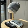 Korean Retro Warm Embroidered Knitted Hat for Women Autumn and Winter Street Hip Hop Baotou Thickened Cold Proof Ear Protection Woolen Hat